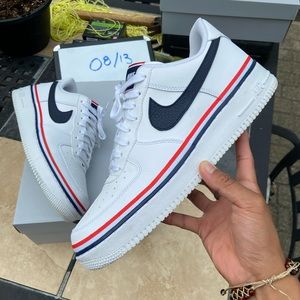 2020 Nike Air Force 1 Low USA Sporty Ribbon CJ1377 100  Mens 11.5